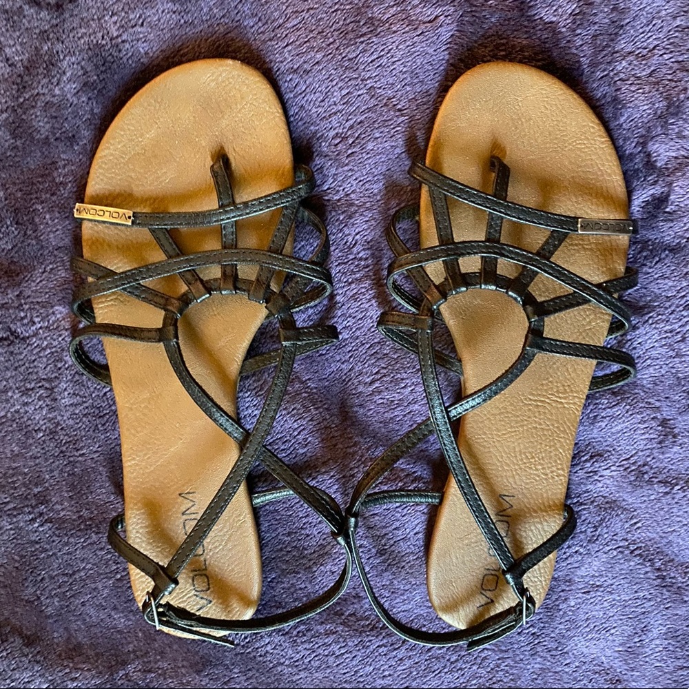 Volcom Black Sandals